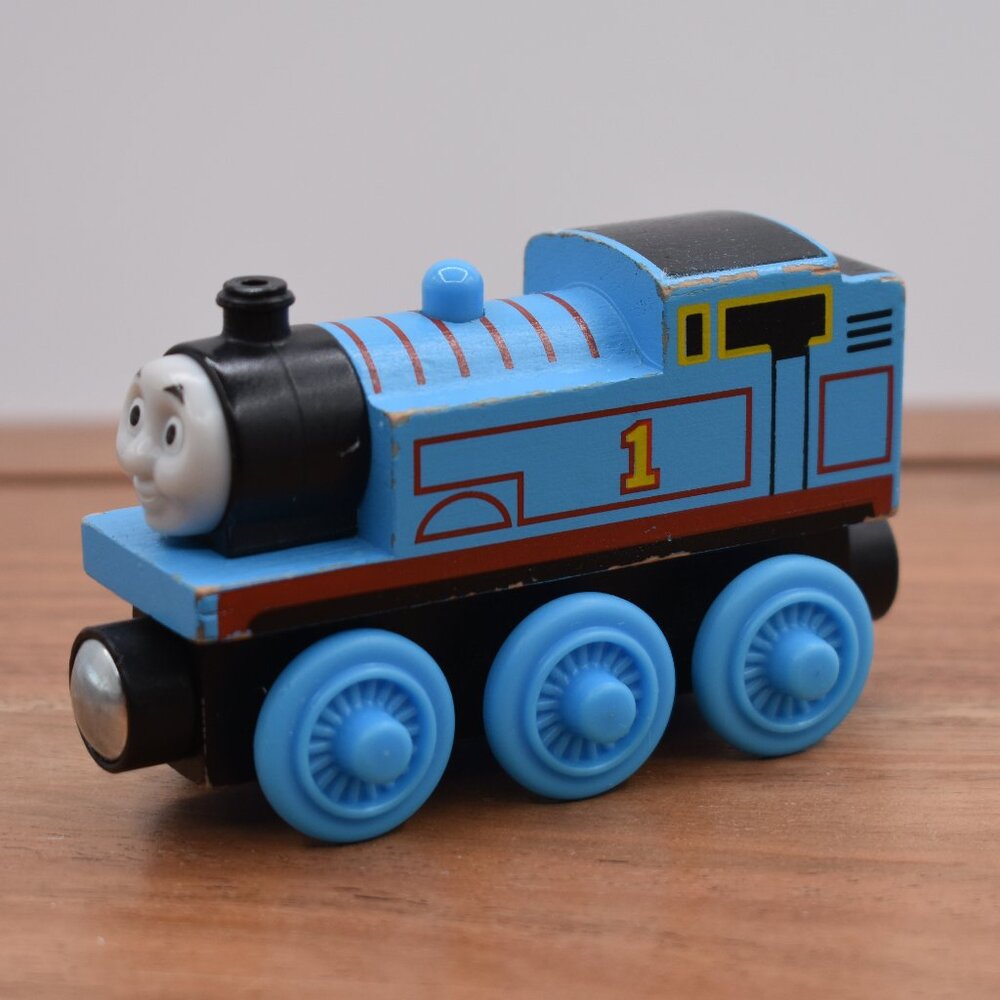 Thomas 1 Blue Engine 2012 - Thomas & Friends Wooden Railway Train Engine Y4083